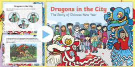 Dragons in the City: Chinese New Year Fact Cards - Twinkl