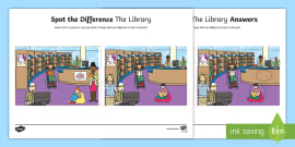 Classroom Spot the Difference Worksheet (Teacher-Made)