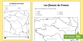 Feuille d'activités : Carte vierge à remplir - La France