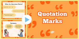 Quotation Marks Rules Display Poster - rules for quotation marks, quotation