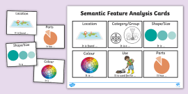 Semantic Feature Analysis Template (Teacher-Made) - Twinkl