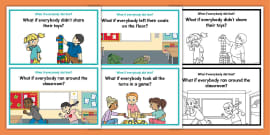 'What if Everyone Did That?' Cards (Set 6) (teacher made)