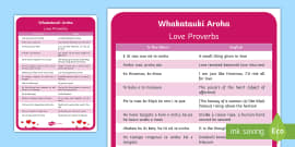 Māori Whakataukī Flashcards - Te Reo/English