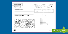 Lasagne Spelling Practice Worksheet (teacher made) - Twinkl
