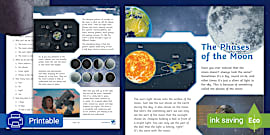Grade 4 Natural Sciences - Phases of the Moon - Matching Worksheet (CAPS