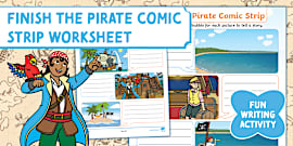 Superhero Finish the Comic Strip Worksheet