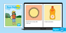 Sun Safety Word Cards | Sun Safety Information | Vocabulary