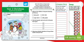 christmas english homework ks2