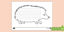 Hedgehog Template, Hedgehogs, Autumn Animals (teacher made)