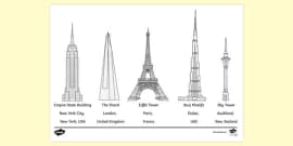 FREE! - Burj Khalifa Colouring Pages Printable