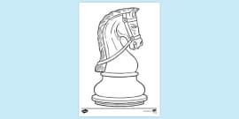 FREE! - Queen Chess Piece Colouring