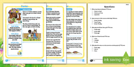 KS1 The Great Fire of London Differentiated Reading Comprehension Activity