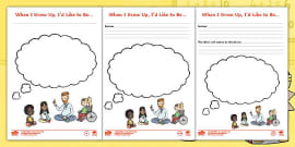 When I Grow Up Activity Sheet (teacher made) - Twinkl