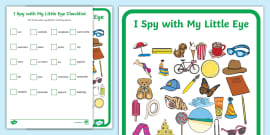 I Spy With My Little Eye Activity 2 (teacher made) - Twinkl