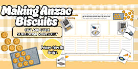 Anzac Biscuit Sequencing Activity - Australia - Twinkl