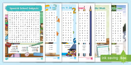 4 in Spanish - 6 in Spanish - Spanish Numbers Worksheet