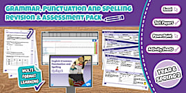 Year 4 Spring 1 Grammar, Punctuation and Spelling Pack