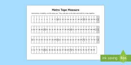 Measuring in Metres Differentiated Worksheet / Worksheets