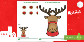 Pin The Nose Upon Rudolph the Reindeer photo relating to Pin the Nose on Rudolph Printable known as Pin The Nose Upon Rudolph the Reindeer