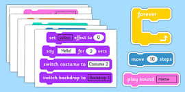 Scratch Junior Blocks - scratch, junior, blocks, computing, programming