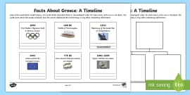 FREE! - KS2 Ancient Greece Timeline Ordering Activity