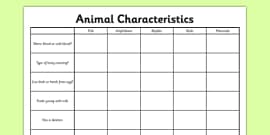 Animal Group Worksheet - Science Resource (teacher made)
