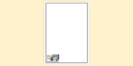 FREE! - Simple Blank Magnet Page Border, Page Borders