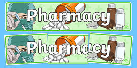 Pharmacy Role Play Pack (teacher made)