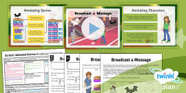 Computing: Scratch Animated Stories Unit: Animate a Scene Year 6 Lesson ...
