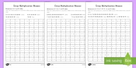 Solar Eclipse Multiplication Mystery Worksheet / Worksheet