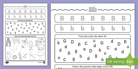 Letter B Worksheet And Activity Pack - Alphabet