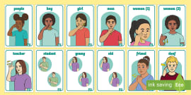 Auslan Auxiliary Verbs Display Posters (teacher made)