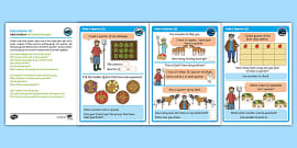 👉 Year 2 Finding a Quarter PlanIt Maths Activity Sheets