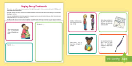 Saying Sorry Worksheet / Worksheet, psed kindergarten