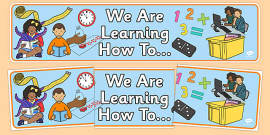 👉 Learning Wall Display Banner EYFS (teacher made)