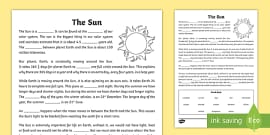 Why Have the Sun? Worksheet PDF Printable (teacher made)