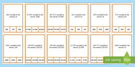 Year 5 Rounding to the Nearest 10 100 1000 10000 100000