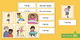 Summer-Themed Simple Sentence Matching Activity - Twinkl