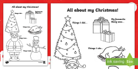 Christmas Lunch Writing Frame (teacher made) - Twinkl