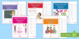 2, 3, 5 And 10 Times Table Daily Practice Booklet