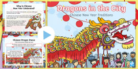 Chinese New Year Dragon &amp; Lion Dance Videos PowerPoint