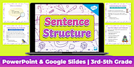 Subjects and Predicates PowerPoint & Slides for 3rd-4th Gr