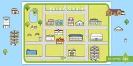 blank town map template build a town teaching resources