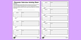 Interview a Friend Worksheet | Wellbeing (teacher made)