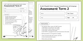 Grade 9 English HL: Comprehension and Language test Term 1