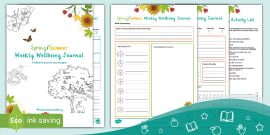 FREE! - Weekly Wellbeing Journal Pack 1 (7-11) | Twinkl