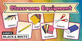 Classroom Objects Display Posters - Teaching Resources