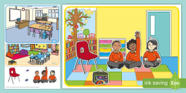 Classroom Spot the Difference Worksheet (teacher made)