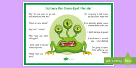 the cycle of jealousy worksheet teacher made