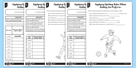 Adding the Suffix -ous Differentiated Worksheet / Worksheet Pack